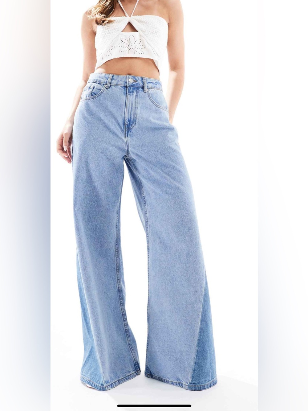 ASOS Light Blue Flare & Wide Leg Jeans